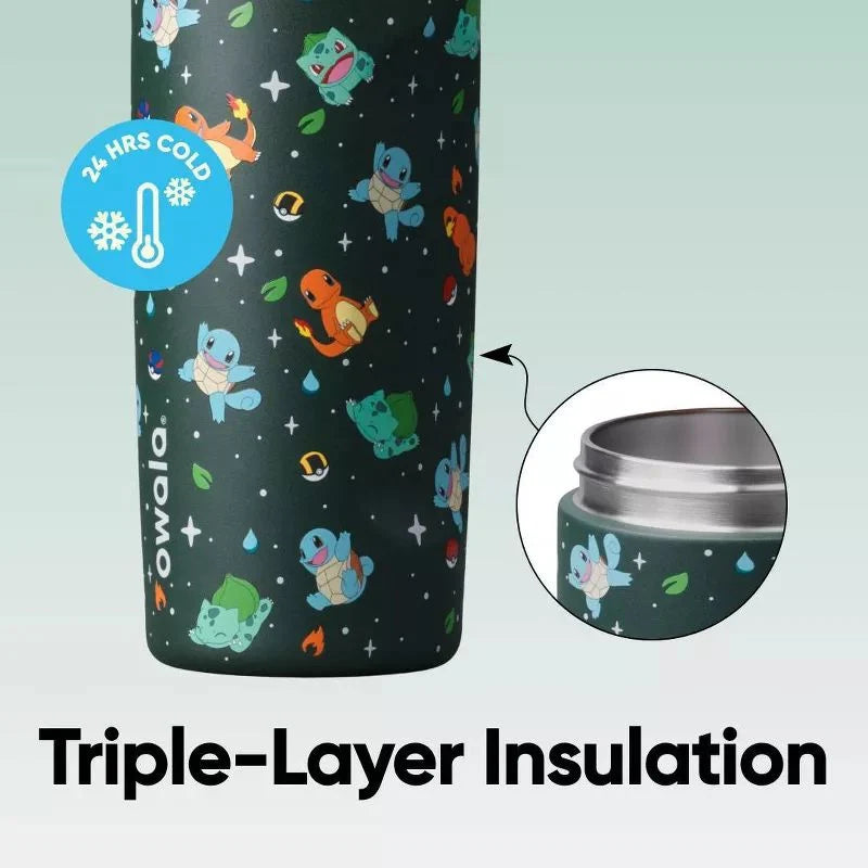 Kid's × Pokémon Insulated Water Bottle with Straw