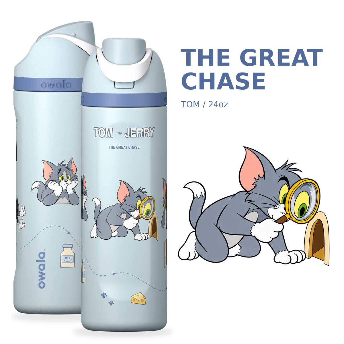 Tom & Jerry Custom Edition Insulated Water Bottle with Straw