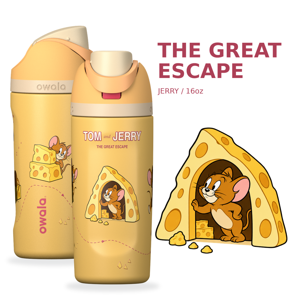 Tom & Jerry Custom Edition Insulated Water Bottle with Straw