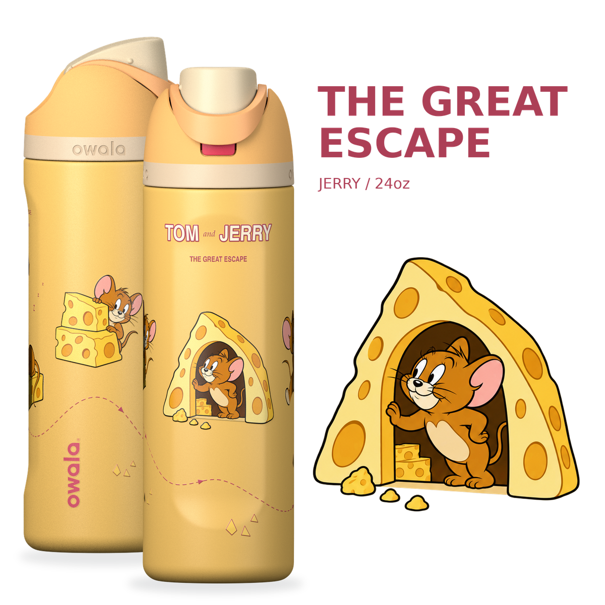 Tom & Jerry Custom Edition Insulated Water Bottle with Straw