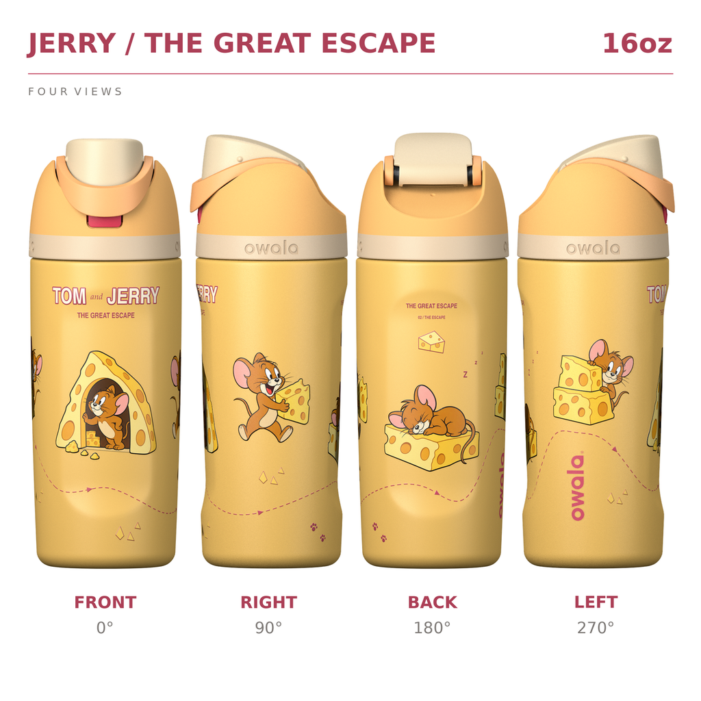 Tom & Jerry Custom Edition Insulated Water Bottle with Straw