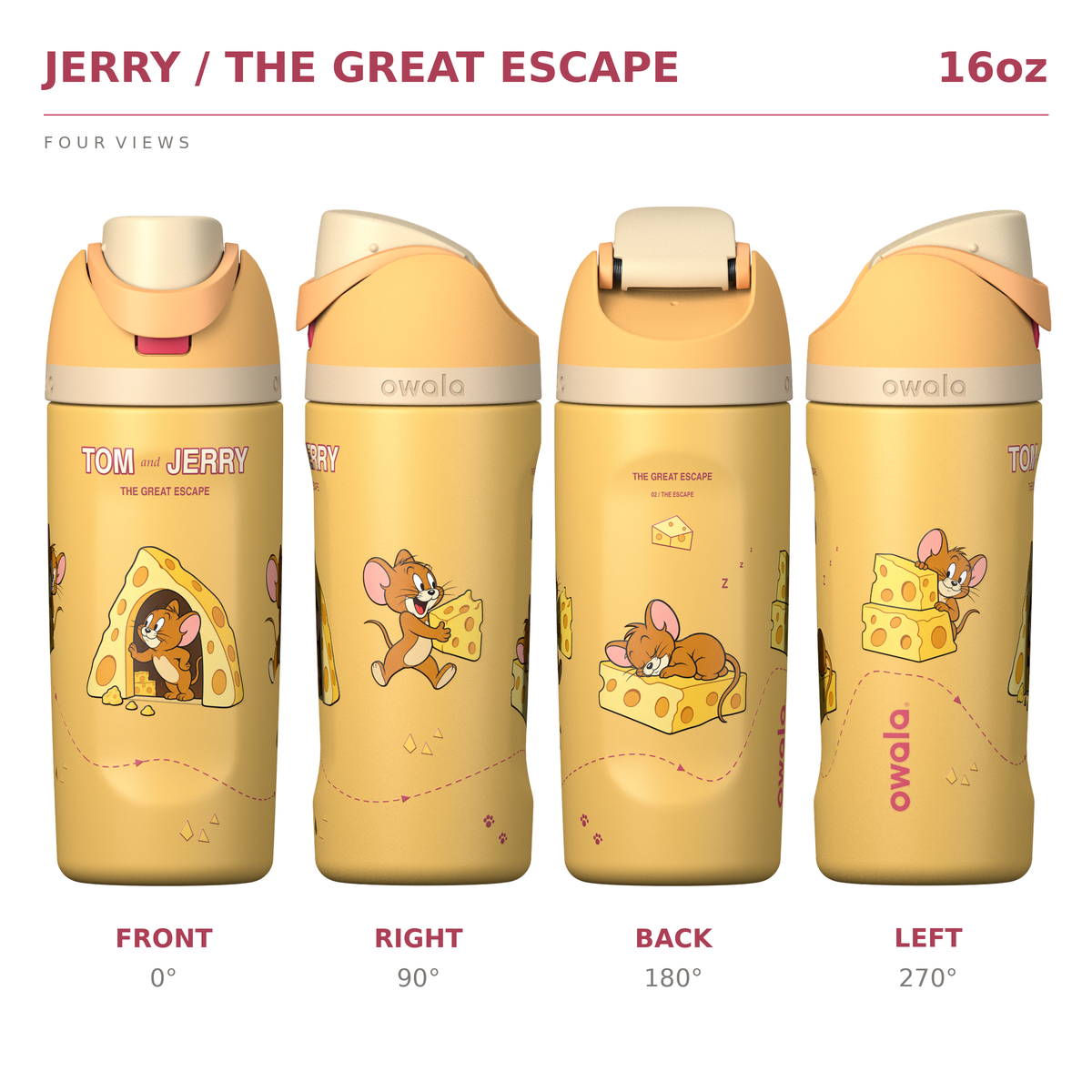Tom & Jerry Custom Edition Insulated Water Bottle with Straw