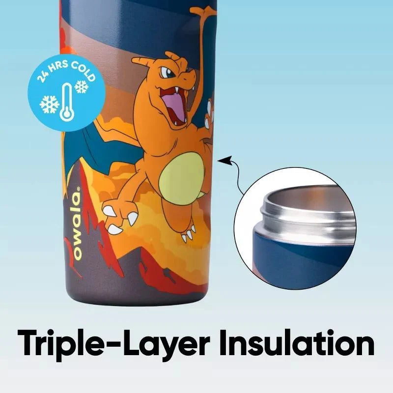 Kid's × Pokémon Insulated Water Bottle with Straw