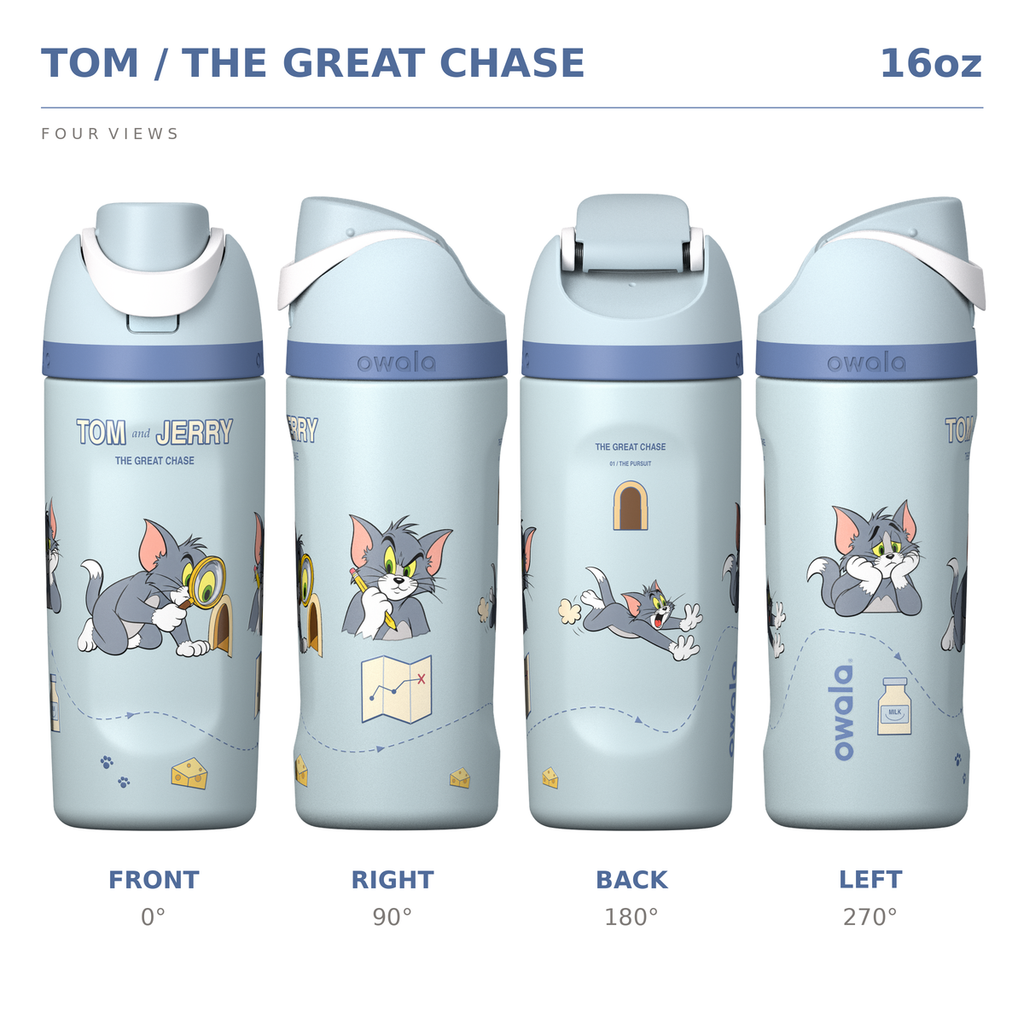 Tom & Jerry Custom Edition Insulated Water Bottle with Straw