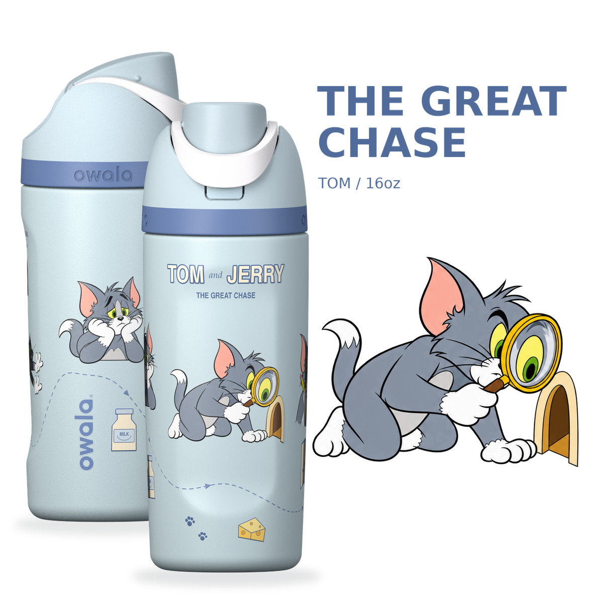 Tom & Jerry Custom Edition Insulated Water Bottle with Straw