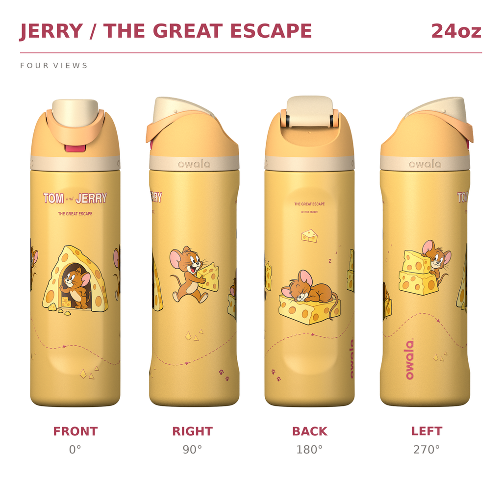 Tom & Jerry Custom Edition Insulated Water Bottle with Straw