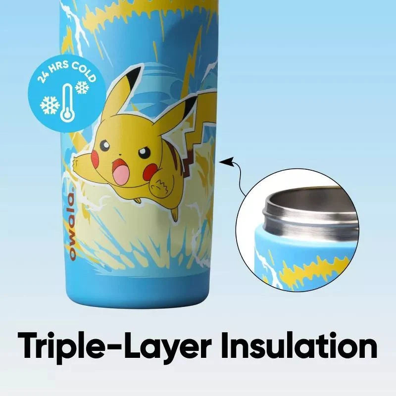 Kid's × Pokémon Insulated Water Bottle with Straw